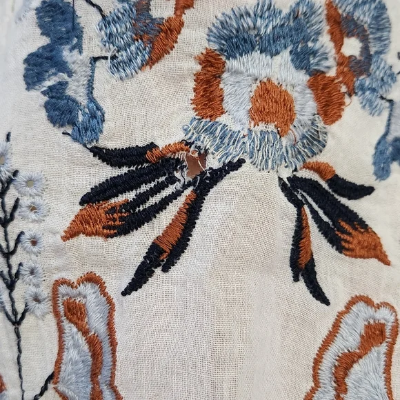 Free People Urban Outfitters Victorian Embroidered Mini Dress size XS - Picture 5 of 11